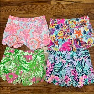 4 pairs of 00 Lily Pulitzer Shorts